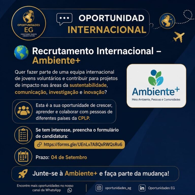 Ambiente+ abre una convocatoria internacional para jóvenes voluntarios de Guinea Ecuatorial